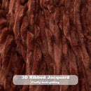 NEWCOSPLAY Super Soft King Blanket Coffee Premium Silky Flannel Fleece 3D Ribbed Jacquard Lightweight Bed Blanket All Season Use (Coffee Ribbed, King(90"x110")) by CozyNest Decor