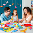 Aigybobo Origami Paper Set, 308PCS Kids Craft Paper Kit with Instructional Book for Girls Age 6,7,8,9,10,11,12, Art Projects Supplies for School Class Craft Lessons- Christmas Gifts for Boys&Girls by TinyTreasures Baby Boutique