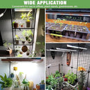 Plant Grow Light Strips, 240 LEDs Grow Lights for Indoor Plants Full Spectrum with Upgrade Timer 6/12/16 Hrs, 3 Spectrum Modes, Sunlike Grow Lamp for Seedlings Hydroponics Succulent, 2 Pack by GreenHaven Gardens