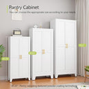Metal Pantry Cabinet, Kitchen Pantry Storage Cabinets with 2 Door and 3 Adjustable Shelves, White Kitchen Pantry Cabinet, Freestanding Cupboard for Dining Room Living Room Bathroom by CozyNest Decor