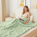 Sage Green Fluffy Comfy Blanket for Couch Living Room 50x60 Faux Fur Throw Blanket for Bed Soft Furry Cozy Best Housewarming Home Decor Gifts 860 GSM by CozyNest Decor