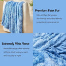 GONAAP Fuzzy Faux Fur Throw Blanket Twin Size Indigo Super Soft Cozy Plush Fuzzy Shaggy Blanket for Couch Sofa Bed (Indigo, Twin(60"x80")) by CozyNest Decor