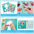 homicozy 3PCS Sticker Paint Books for Kids Ages 4-10,Unicorn Mermaid Animals Designs Paint by Stickers,Sticker by Numbers,Party Birthday Gifts for Girls 4-10,Create 30 Pictures One Stickers at A Time by TinyTreasures Baby Boutique