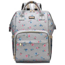 Diaper Bag Backpack for Women, Baby Bags for Girls,Diaper Bag with Changing Pad, and Insulated Pockets-Grey Flowers by TinyTreasures Baby Boutique