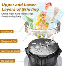 3/4 HP Corded Garbage Disposal for Kitchen Sinks, TECASA Continuous Feed Food Waste Disposer, Sound Reduction, Power Cord Included, Grey and Black - HyperCrush 75 by CozyNest Decor
