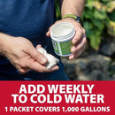 The Pond Guy Seasonal Defense, Spring & Fall Beneficial Bacteria, Barley & Enzymes, Cold Water Pond Sludge & Scum Treatment, Fish & Plant Safe, 24 Packets by GreenHaven Gardens