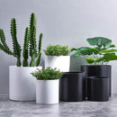 FaithLand Plant Pot 12 inch - Perfectly Fits Mid-Century Modern Plant Stand - Drainage Plug and Drainage Mesh Screen - Matte White by GreenHaven Gardens