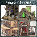 DIY Mini House Kit, Miniature Haunted House Kits with LED Accessories Furniture, 3D Wooden Puzzles for Adults, Dollhouse Craft Gifts for Girls, Boys, Teens by CozyNest Decor