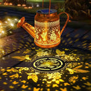 2 Pack Solar Lanterns Outdoor Waterproof,Hummingbird Watering Can Garden Decor,Hanging Solar Path Lights Yard Art,Outside Patio Decorations Gardening Birthday Gifts for Mom Grandma Women (Warm White) by GreenHaven Gardens