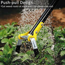 DonSail Hoe Garden Tool - Scuffle Garden Hula Hoes for Weeding Gardening Long Handle Heavy Duty - Adjustable Weeding Loop Stirrup Hoe 30-70 Inch Black by GreenHaven Gardens