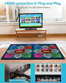 Music Double Dance Mat for Kids and Adults,64G Memory Card,Fitness Dance Games with MV/3D/Cartoon Dance Mode,81pcs MV 885pcs Songs and 1000pcs Games for HDMI TV Fun Senior Flannel Materia by TinyTreasures Baby Boutique