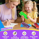 12-Pack Sensory Maze Fidget Toys for Kids & Adults: Quiet Squishy Calming Tools for Autism Children - Anxiety Fidgets for Travel & Office - Classroom Must Haves & Treasure Rewards Party Favors by TinyTreasures Baby Boutique