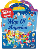 Benresive Reusable Sticker Books for Kids 2-4, Sticker Books for Toddlers 1-3 2-4, Toddler Travel Toys Activities Crafts Gifts - America Map, Fairy, My House by TinyTreasures Baby Boutique