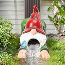 WONDER GARDEN Gnome Gutter Downspout Extensions - 3'' x 4'' Decorative Downspout Extender Diverter, Outdoor Splash Block Sculpture Garden Decor, Waterproof Gutter Guard for Lawn, Garden, Lawn by GreenHaven Gardens