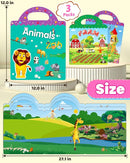 Reusable Sticker Book for Toddlers 2-4 Years, Stickers for Kids, Toddler Sticker Book Ages 1-3, Toddler Craft Activities, Toddlers Travel Toys Ages 2+ Boy Girl Birthday Gifts by TinyTreasures Baby Boutique