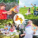Bubble Gun Bubble Machine Dinosaur Bubble Blower Toy for Kids and Toddlers Bubble in Bubble Gun Party Favors Birthday Christmas Easter Gift for 3 4 5 6 7 8 9 Years Old Boys and Girls (Yellow) by TinyTreasures Baby Boutique