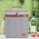 ZORMY 3 Bottle Insulated Wine Tote Cooler Bag, Portable Wine Carrier with Corkscrew Opener and Shoulder Strap for Beach Travel Picnic, Unique Wine Carrier for Wine Lover Gifts by TinyTreasures Baby Boutique