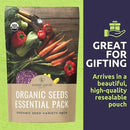 Organic Seeds Essential Variety Pack - 10 Individual Packs - 2025 Season - Summer Squash, Cherry Tomatoes, Arugula, Broccoli and More! for Indoor & Outdoor Planting (Non-GMO, Certified Organic) by GreenHaven Gardens