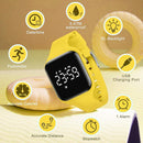 Kids Watches for Girls Boys Digital Sport Watch with Step Counter Pedometer Vibration Alarm Clock, No App Waterproof Fitness Tracker Kids Watch Boys Girls Teens Students Ages 5-16 by TinyTreasures Baby Boutique