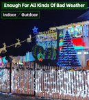 1500 LED Chrstmas String Lights, 492FT Super Long Christmas Lights with 8 Modes, Christmas Tree Lights with Timer Memory for Indoor Outdoor Tree Fence Garden Xmas Wedding Party Decor Cool White by GreenHaven Gardens
