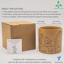 BASE ROOTS Mushroom Planter, Speckled Terracotta, Indoor/Outdoor, Holds Small Plants by GreenHaven Gardens