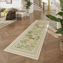 2x6 Runner Rug Impressionist-Style Vintage Kitchen Rugs Non Slip Washable Soft Carpet Runner for Kitchen Laundry Bedroom Bathroom, Beige by TinyTreasures Baby Boutique