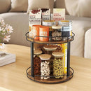 LAMU 12.2'' Wood Lazy Susan Turntable Organizer for Cabinet, 3 Tier Lazy Susan Spice Rack Organizer for Kitchen, Table Top, Countertop, Pantry, Bathroom by CozyNest Decor