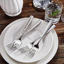 KEAWELL Premium 20/45/65 Piece Louis Hammered Silverware Set with Squared Edge, 18/10 Stainless Steel, Service for 4/8/12, Fine Flatware Set, Dishwasher Safe (20) by CozyNest Decor