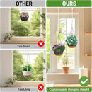 10 Inch Hanging Planters for Indoor & Outdoor Plants (2 Pack) - Self-Watering & Drainage Flower Pots with 2 Kinds of Plant Hangers for Home Decor & Garden (Deep Gray, 10 in) by GreenHaven Gardens