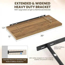 30" Floating Shelves for Wall, 12" Deep Slim Walnut Floating Shelves, Wall-Mounted Shelves for Bedroom, Living Room, Kitchen, Bathroom - Set of 2 by CozyNest Decor