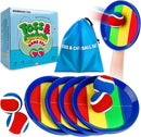 EVERICH Upgraded Toss and Catch Ball Game Set - Indoor and Outdoor Games for Kids 3-12, Beach Sand Pool Water Toy Includes 4 Paddles 4 Sticky Balls, Great Birthday Easter Gifts for Boys Girls by TinyTreasures Baby Boutique