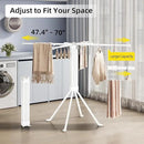 BIREN Clothes Drying Rack Foldable Extending Laundry Rack with 16 Clips Collapsible Clothing Rack Space-Saving Clothing Racks for Hanging Clothes, Indoor, Camping, Balcony, Outdoor by CozyNest Decor