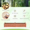 HAPPYGRILL Raised Garden Bed, Wood Elevated Flower Box with 8 Drain Holes, Liner, for Flowers, Vegetables, Herbs, Fruits, Outdoor Planter Box for Backyard, Garden, Lawn, 89" x 23.5" x 16" by GreenHaven Gardens