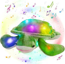 Glow Guards 14'' Light up Musical Sea Turtle Stuffed Animal Ocean Life Soft Plush Toy Pillow with Lullabies LED Night Lights Singing Children's Day Birthday Gifts for Toddler Kids by TinyTreasures Baby Boutique