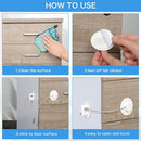 8 Pieces Refrigerator Locks for Children Adults with 10 Keys, Fridge Lock, Freezer Door Safety Cabinet Lock and Child Safety Cabinet Locks with Strong Adhesive (White) by TinyTreasures Baby Boutique