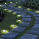NFESOLAR Solar Ground Lights Outdoor 8 Pack, IP68 Waterproof Flat Solar Outdoor Lights for Garden, Bright Solar Powered Landscape Lighting for Yard Lawn Patio Driveway Walkway Decor (White) by GreenHaven Gardens