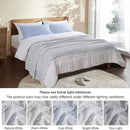 PHF Cooling Waffle Blanket Twin Size, Lightweight 60% Rayon Derived from Bamboo & 40% Cotton Breathable Blanket for Hot Sleepers, Ultra Soft and Luxury for Bed Couch and Sofa, 66"x90", Grey by CozyNest Decor