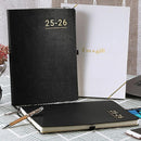 Planner 2025-2026 - JUL 2025 - JUN 2026, Planner Weekly and Monthly, Academic Planner 2025-2026, 8.5" x 11", Leather Cover Planners with Thick Paper, Back Pocket with Notes Pages, Black by TinyTreasures Baby Boutique