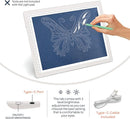iVyne Corded Light Pad for Weeding Vinyl - A4 Light Box for Drawing - Light Board for Tracing - Light Box for Diamond Painting, Weeding Vinyl, Sketching, Tracing (White) by TinyTreasures Baby Boutique
