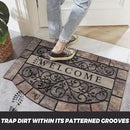 Thick Welcome Mats Outdoor, 24 * 36" Large Front Door Mat Entrance, Durable Welcome Mat for Front Door, Heavy Duty No Slip Rubber Outdoor Mats for Home Entrance by CozyNest Decor