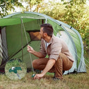 Hicarer 10 Pcs 20 Pcs 8'' Screw in Tent Stakes Heavy Duty Ground Metal Stakes for Inflatables with Hex Head Driver for Outdoor Camping Tent Inflatable Garden Decor (Dark Green) by CozyNest Decor