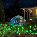St Patricks Day Decorations Solar Garden Green Lights Outdoor, 2 Pack 20 LED Solar Firefly Lights, Waterproof Solar Wind Swaying Lights for St. Patrick's Day Irish Day Outside Yard Patio Decoration by GreenHaven Gardens