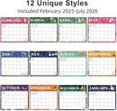 2025-2026 Magnetic Fridge Calendar 18 Monthly Magnetic Calendar for Refrigerator 2025-2026 Wall Calendar Planner Runs from February 2025 Until July 2026 Easy Organizing Markers Tearable (Festive) by TinyTreasures Baby Boutique