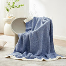 Snuggle Sac Blue Throw XL Blanket 50x70,Super Soft Warm Blankets Oversized Throw Knit Blankets Fuzzy Plush Blanket, Royal Blue, 50x70 inches by TinyTreasures Baby Boutique