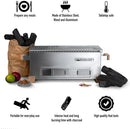MG-168 Mini Yakitori Grill – Japanese Style Tabletop Charcoal Hibachi BBQ – Portable Binchotan Grill for Authentic Japanese Grilling – Perfect for Outdoor, Camping, or Home Use by GreenHaven Gardens