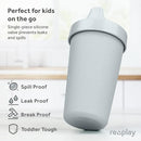 Re-Play Sippy Cups for Toddlers - 10 Oz. Reusable Spill Proof Cups for Kids, Dishwasher/Microwave Safe - Made in USA - Set of 3-3.13" x 6.25" - Seashell by TinyTreasures Baby Boutique