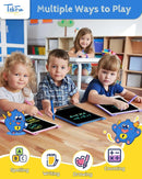 TEKFUN 10in 2 Pack LCD Writing Tablet Coloring Doodle Board Drawing Sketch Pad for Kids with Anti-Lost Stylus, Car Trip Educational Kids Toys Birthday for 3 4 5 6 7 Girls Toddlers by TinyTreasures Baby Boutique