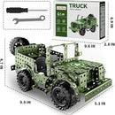 Lucky Doug STEM Building Projects Model Truck Set - Building Toys for Kids Ages 8-12, Assembly Science Army Toys for Boys 8 9 10 11 Years Old by TinyTreasures Baby Boutique