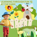 Busy Book for Toddlers 1-3 - Farm Montessori Toys Busy Board for 1 Year Old Boy Girl Gifts Educational Learning Activity Book Toddler Airplane Travel Toy 1+ Years Old Birthday Gift by TinyTreasures Baby Boutique