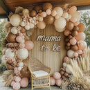 RUBFAC 129pcs Brown Balloons Different Sizes 18 12 10 5 Inches for Garland Arch Kit, Premium Boho Coffee Brown Latex Balloon for Birthday Party Graduation Wedding Anniversary Baby Shower Decoration by TinyTreasures Baby Boutique